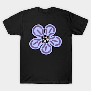 Aesthetic Cute Purple Flower T-Shirt